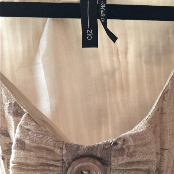 ModCloth Zio Tea Floral Drape Hem Dress - Picture 3 of 4